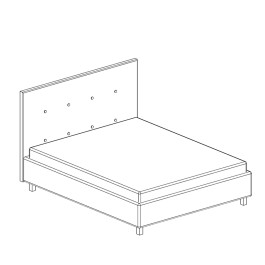 Pat ModernBed 1600x2000 cu mecanism de ridicare stofă categoria III bayro.md Pat ModernBed 1600x2000 cu mecanism de ridicare stofă categoria III photo