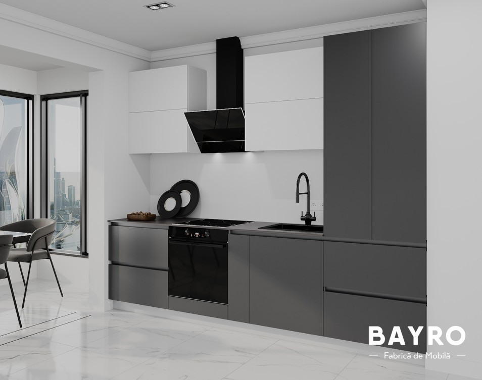 Bucătărie Monti Cucine White / Storm grey photo