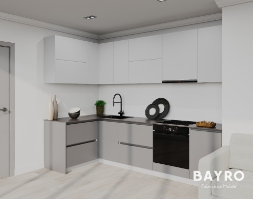 Кухня Monti Cucine Light Grey / Stone Grey bayro.md Кухня Monti Cucine Light Grey / Stone Grey photo