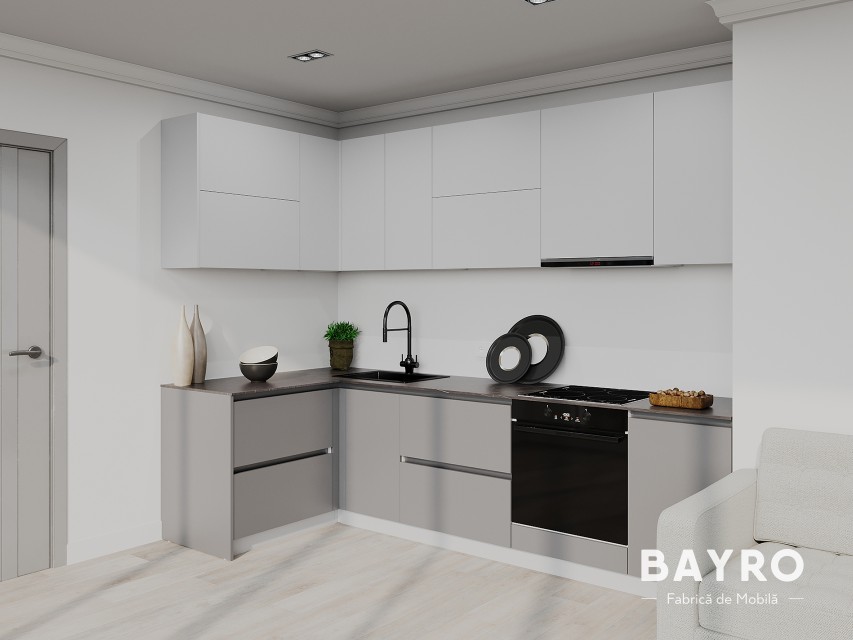 Bucătărie Monti Cucine Light Grey / Stone Grey bayro.md Bucătărie Monti Cucine Light Grey / Stone Grey photo