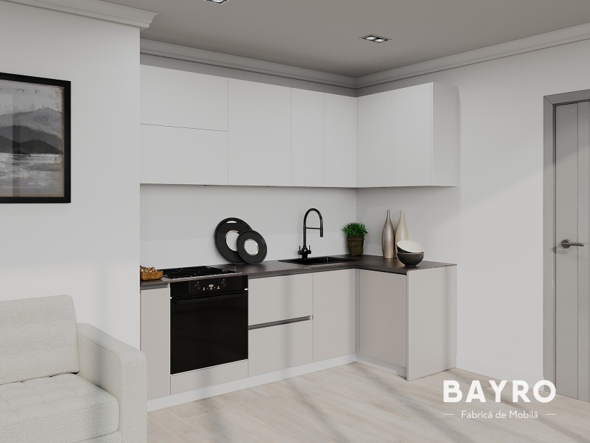 Bucătărie Monti Cucine White Mat / Trend Grey bayro.md Bucătărie Monti Cucine White Mat / Trend Grey photo