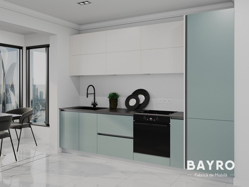 Bucătărie Monti Cucine Light cream / Relax green bayro.md Bucătărie Monti Cucine Light cream / Relax green photo