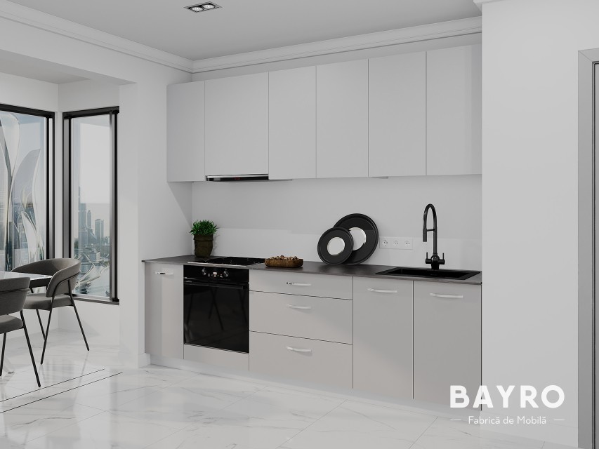 Bucătărie Spring Light grey / Trend grey bayro.md Bucătărie Spring Light grey / Trend grey photo