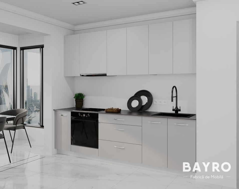 Bucătărie Spring Light grey / Trend grey bayro.md Bucătărie Spring Light grey / Trend grey photo