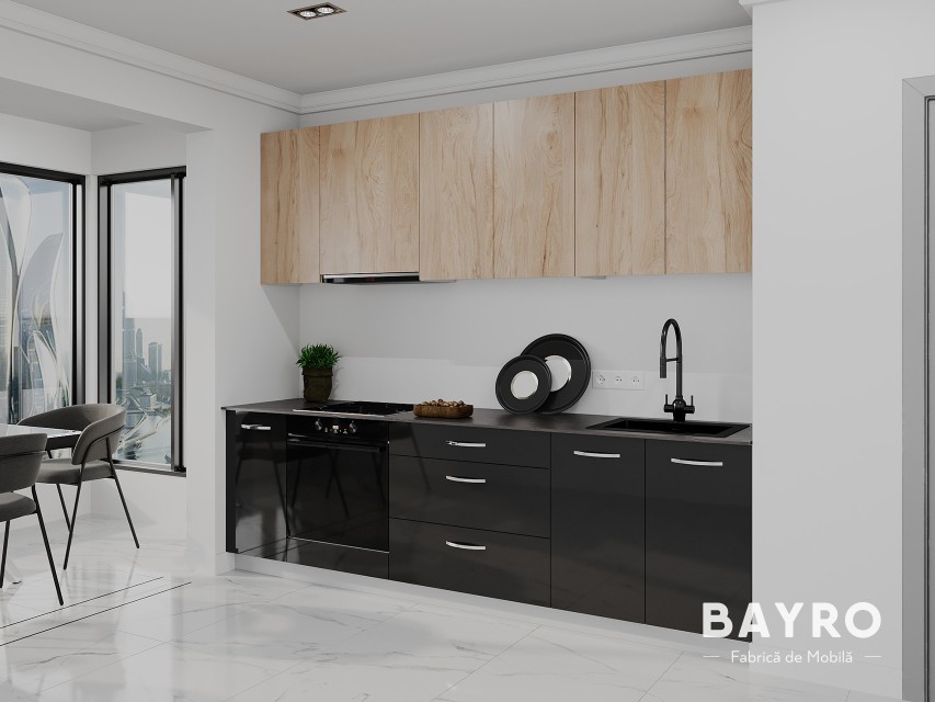 Кухня Spring Rockford hickory / Antracit bayro.md Кухня Spring Rockford hickory / Antracit photo