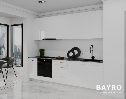 Кухня Spring White gloss / White gloss bayro.md Кухня Spring White gloss / White gloss photo