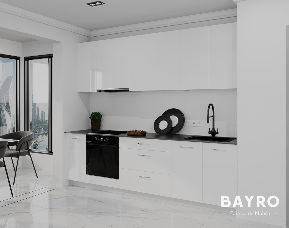 Bucătărie Spring White gloss / White gloss bayro.md Bucătărie Spring White gloss / White gloss photo