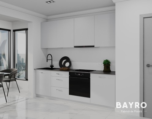 Кухня Spring Light grey / Light grey bayro.md Кухня Spring Light grey / Light grey photo