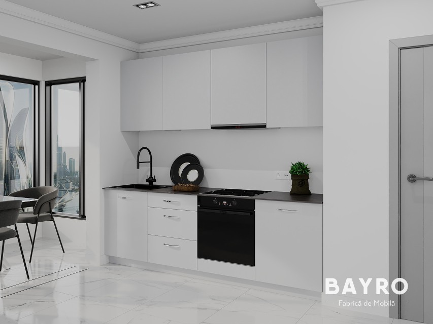 Кухня Spring Light grey / Light grey bayro.md Кухня Spring Light grey / Light grey photo