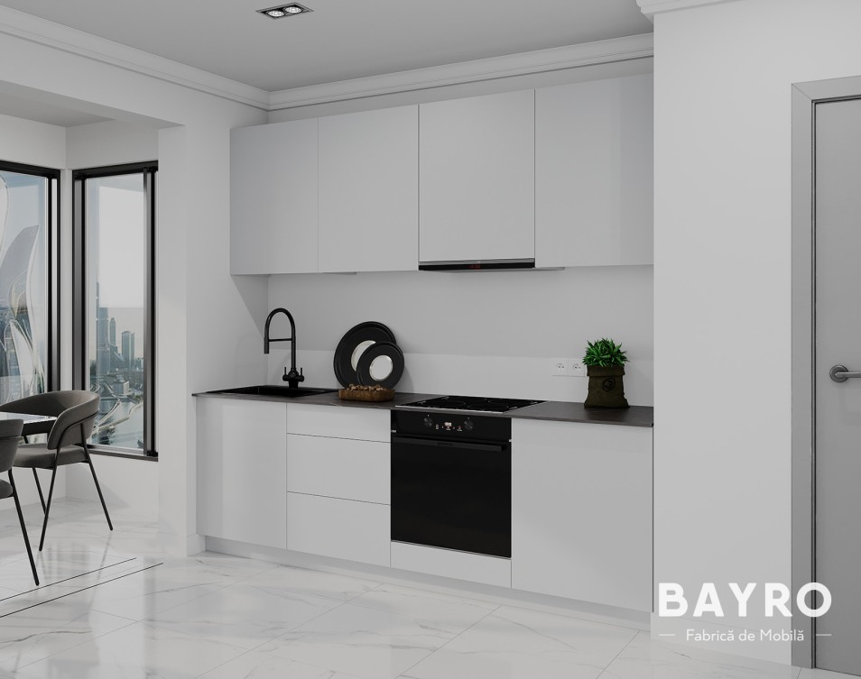 Bucătărie Spring Light grey / Light grey bayro.md Bucătărie Spring Light grey / Light grey photo