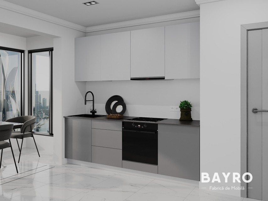 Кухня Spring Light grey / Stone grey bayro.md Кухня Spring Light grey / Stone grey photo