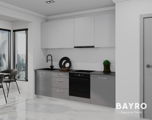 Кухня Spring Light grey / Stone grey bayro.md Кухня Spring Light grey / Stone grey photo