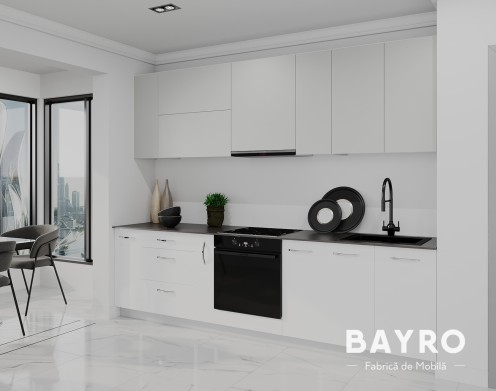 Кухня Spring Light grey / White bayro.md Кухня Spring Light grey / White photo