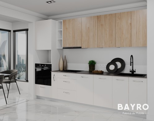 Кухня Spring hickory / Light cream bayro.md Кухня Spring hickory / Light cream photo