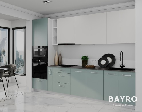 Bucătărie Spring Light cream / Relax green photo