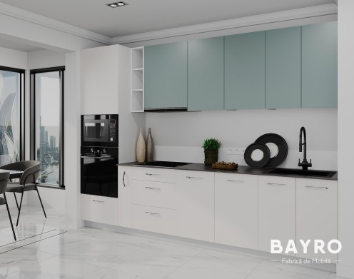 Кухня Spring Relax green / Light cream bayro.md Кухня Spring Relax green / Light cream photo