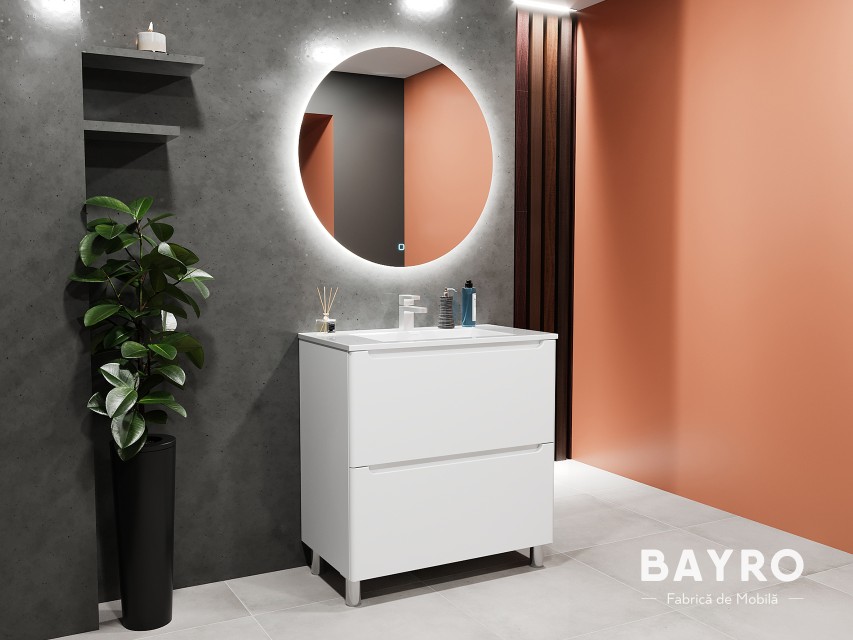 Bergamo белый матовый напольный bayro.md Bergamo белый матовый напольный photo