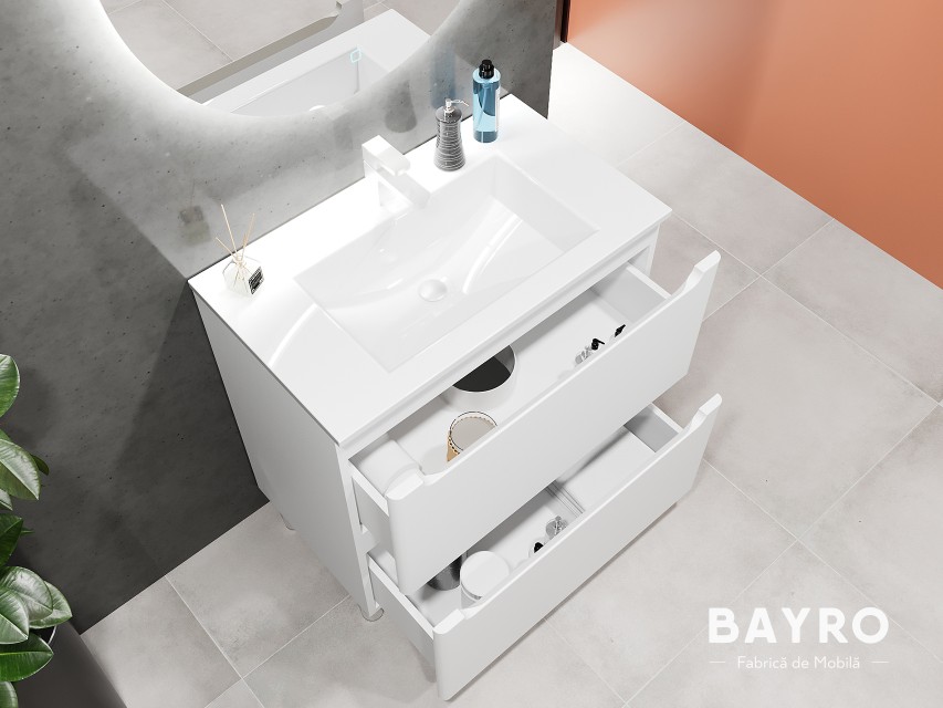 Bergamo белый матовый напольный bayro.md Bergamo белый матовый напольный photo