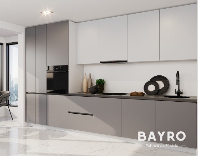 Кухня Domina Light grey / Stone grey bayro.md Кухня Domina Light grey / Stone grey photo